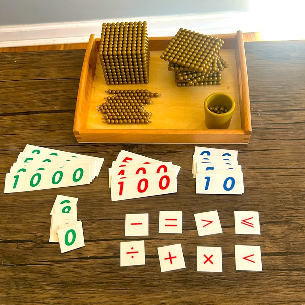Montessori Golden Bead set